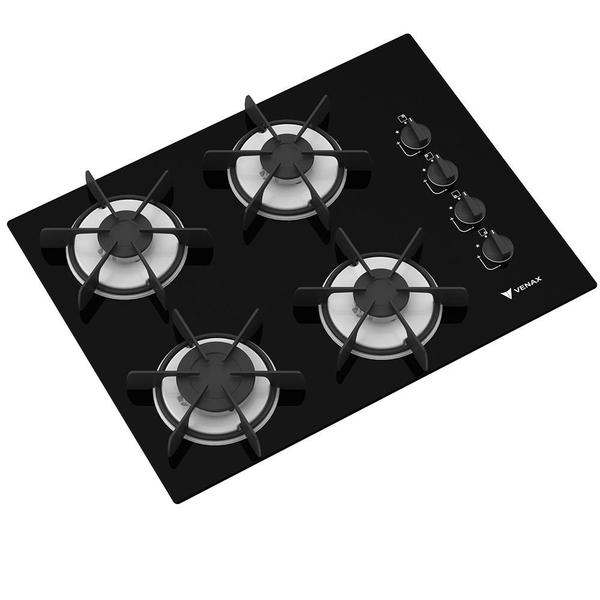 Imagem de Cooktop arena 4 q preto branco gas glp