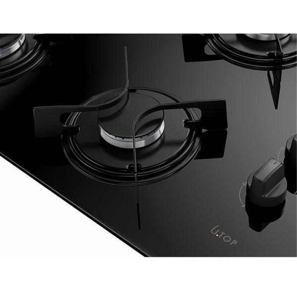 Imagem de Cooktop Atlas UTOP 4 bocas com mesa de vidro preto Bivolt