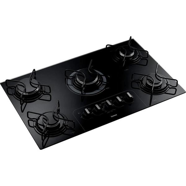 Imagem de Cooktop Consul 5 Bocas com Controle Fácil e Acendimento Automático Preto - CD075AE