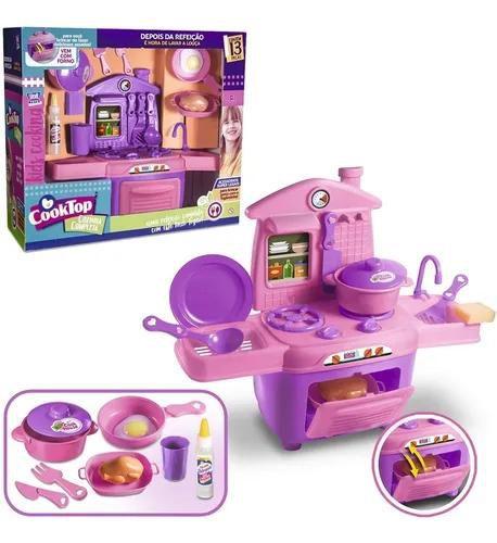 Imagem de Cooktop Cozinha Infantil Completa Com  Acessórios - Zuca Toys