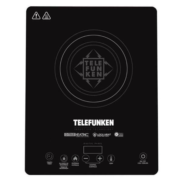 Imagem de Cooktop De Indução 1 Boca Telefunken 1200W 110V Tf-Ai9000