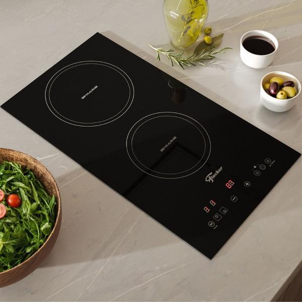 Cooktop de Indução 2 Bocas Fischer Vitrocerâmico Imagem de Cooktop de Indução 2 Bocas Fischer Vitrocerâmico