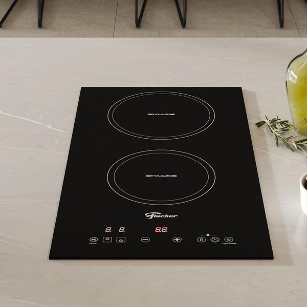 Cooktop de Indução 2 Bocas Fischer Vitrocerâmico Imagem de Cooktop de Indução 2 Bocas Fischer Vitrocerâmico