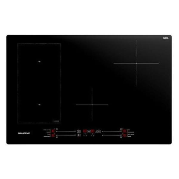 Imagem de Cooktop de Indução Brastemp 4Q Flexizone Preto 220V BDJ77BEBNA