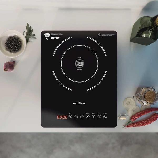 Imagem de Cooktop De Indução Britânia Bct14P Vidro Cerâmico - Bivolt