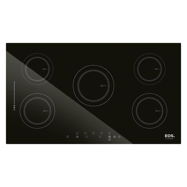 Imagem de Cooktop de Indução Cinco Bocas EOS Preto 9500W ECI05EP 220V