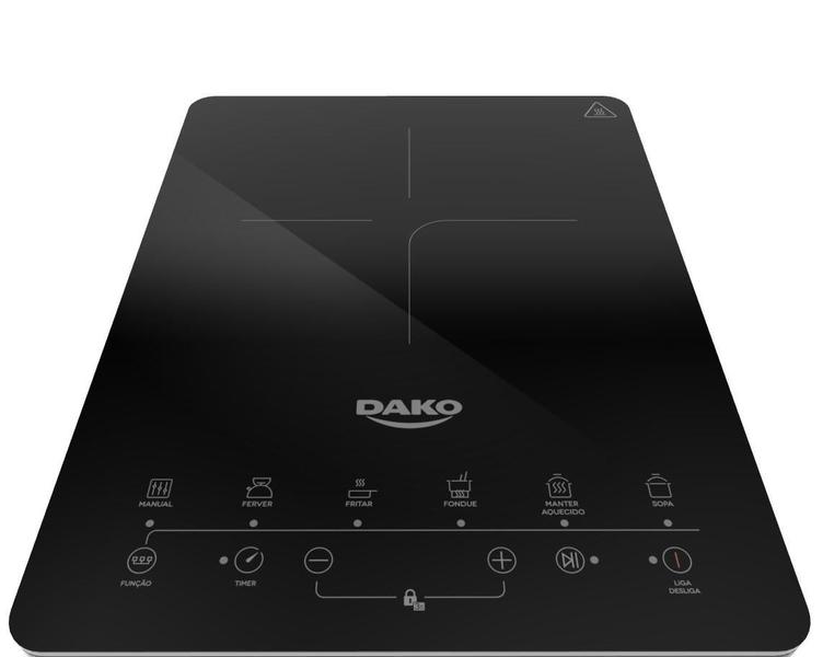 Imagem de Cooktop de Indução Dako Portátil 1 Boca Preto 220V