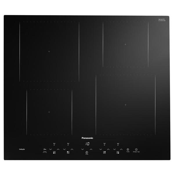 Imagem de Cooktop de Indução Panasonic 4 Zonas Painel Touch Preto - KY-W648CLRPK