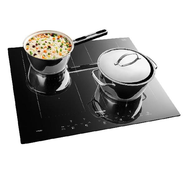 Imagem de Cooktop de Indução Panasonic 4Q Preto 220V KY-W648CLRPK