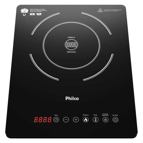 Imagem de Cooktop de Indução Philco 1 Boca 2000W PCT12P Preto - Bivolt