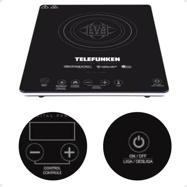 Imagem de Cooktop De Indução Portátil Telefunken 1 Boca 1200w