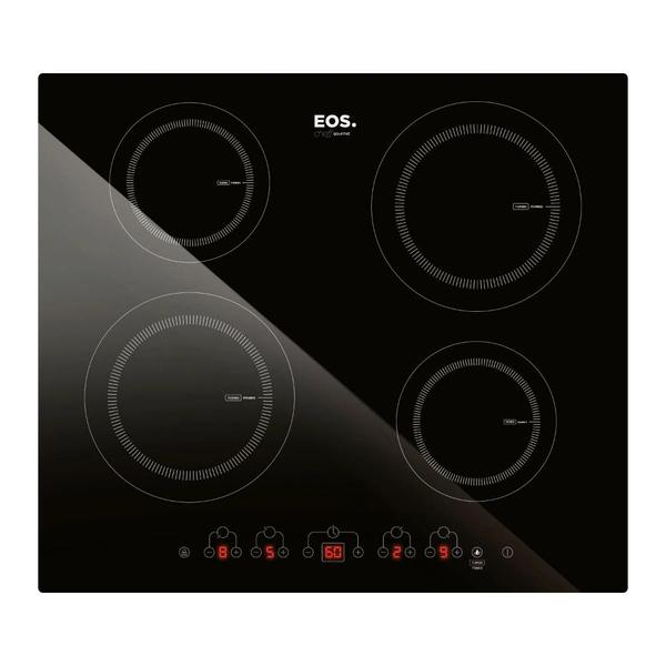 Cooktop de Indução Quatro Bocas EOS ECI04EP 220V Cooktop de Indução Quatro Bocas EOS ECI04EP 220V