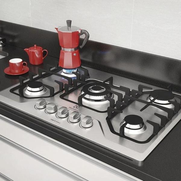 Imagem de Cooktop Electrolux GF75X a Gás 5 Queimadores Inox - Bivolt