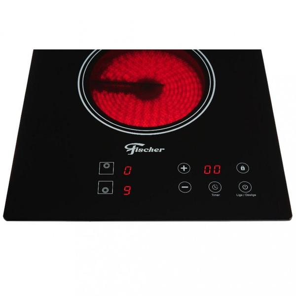 Imagem de Cooktop Elétrico 2 Bocas Fischer Mesa Vitrocerâmica Touch