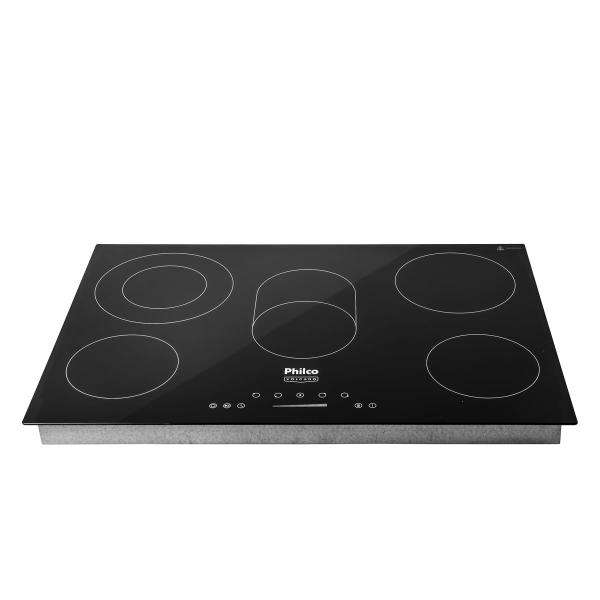 Cooktop Elétrico Philco 5 Queimadores 8400W Volcano PCT55VC 220V Cooktop Elétrico Philco 5 Queimadores 8400W Volcano PCT55VC 220V