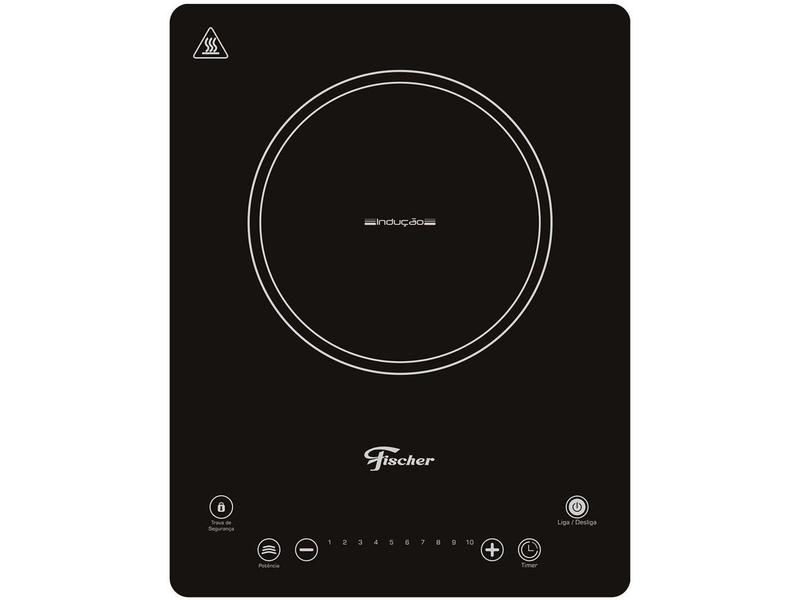 Imagem de Cooktop fischer 1 boca por inducao mesa vitroceramica 127v