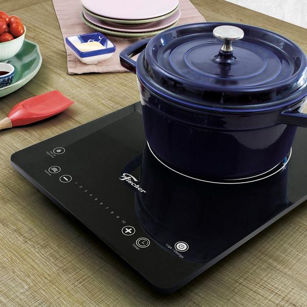 Imagem de Cooktop Fischer 1Q Por Indução Touch Mesa Vitrocerâmica 220v