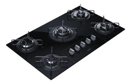 Imagem de Cooktop Fogão A Gás 73x46cm 5 Bocas Vidro Bivolt - Consul