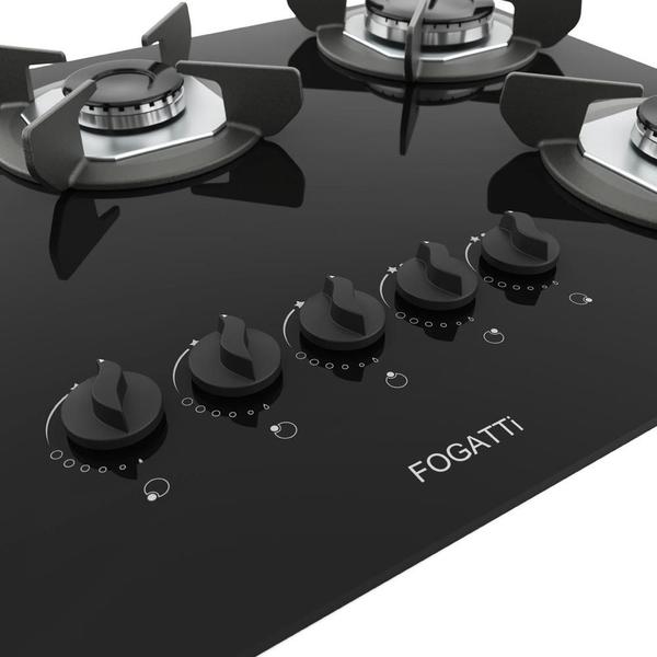 Imagem de Cooktop Fogatti Safe Ferro Fundido 5 Bocas à Gás