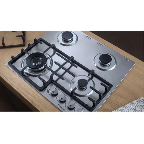 Imagem de Cooktop Hisense 4 Bocas Inox  GM663XB - 220 Volts