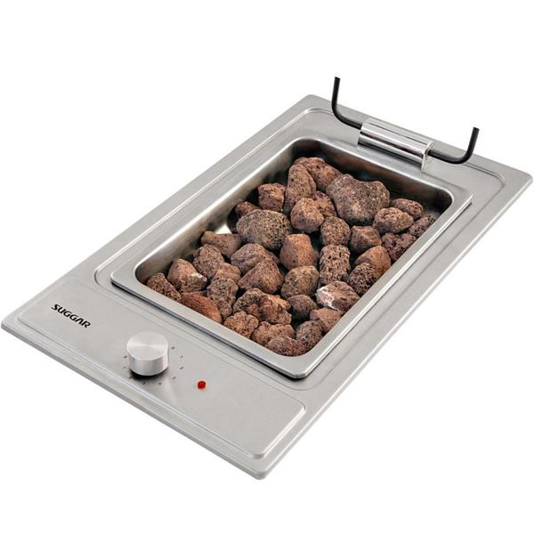 Imagem de Cooktop Inox Barbecue Churrasqueira Com Grelha Suggar 220V