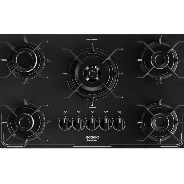 Imagem de Cooktop Itatiaia 5 bocas Itamaster Superautomático Preto - Bivolt