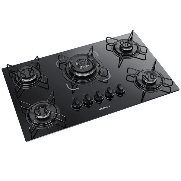 Cooktop Itatiaia Essencial 5 Bocas Tripla Chama - Preto Cooktop Essencial 5 Bocas Tripla Chama - Preto Imagem de Cooktop Itatiaia Essencial 5 Bocas Tripla Chama - Preto Cooktop Essencial 5 Bocas Tripla Chama - Preto