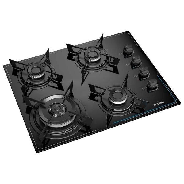 Imagem de Cooktop Midi Pop Art 4 bocas Tripla Chama - Preto