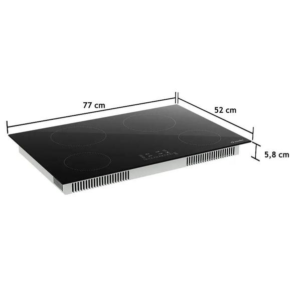 Imagem de Cooktop Mueller 4 Bocas de Indução MCI024BG1 Preto 220V