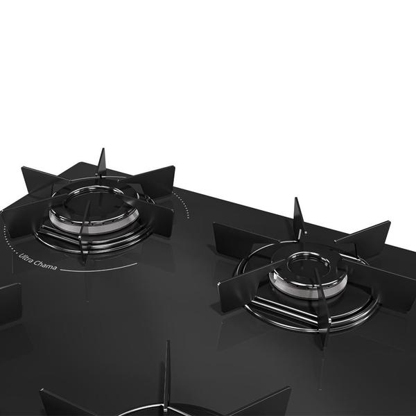 Imagem de Cooktop Mueller 4 Bocas Queimador Ultra Chama MCG4BB Bivolt