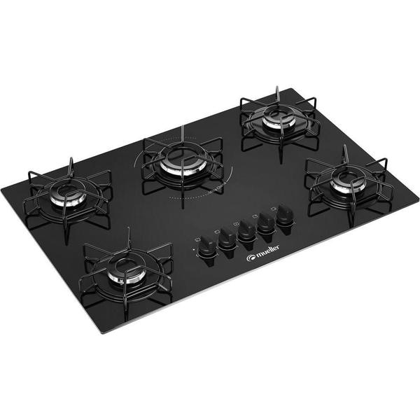 Imagem de Cooktop Mueller 5 Bocas a Gas Preto Bivolt