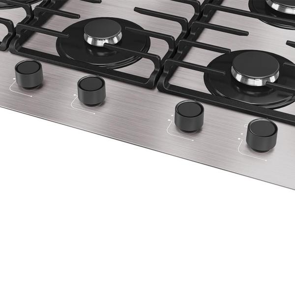 Imagem de Cooktop Mueller 5 Bocas de Alumínio 77cm com Grade Dupla MCG5BL Bivolt