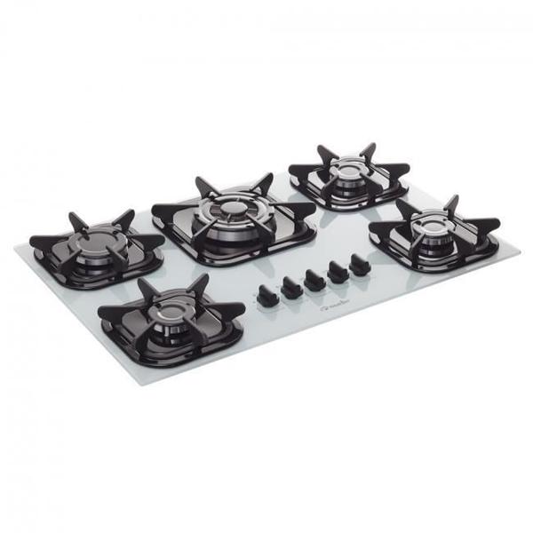 Imagem de Cooktop Mueller 5 Bocas Tripla Chama Branco G5