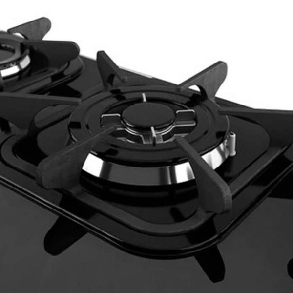 Imagem de  Cooktop Mueller Tripla Chama 5 Bocas Bivolt - Preto