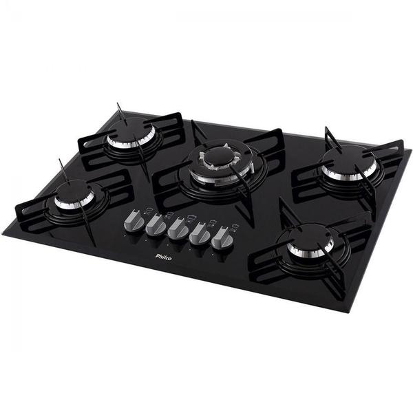 Cooktop Philco Chef 5 Tc, 5 Bocas, Preto - Bivolt Imagem de Cooktop Philco Chef 5 Tc, 5 Bocas, Preto - Bivolt