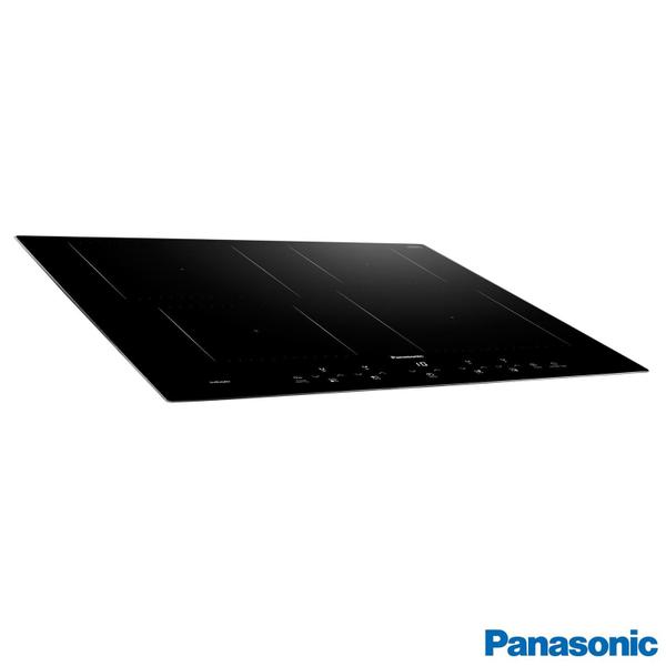 Imagem de Cooktop por Indução Panasonic Vitrocerâmico com 04 Bocas, 09 Níveis de Potência, Painel Touch, Preto - KY-W648CLRPK