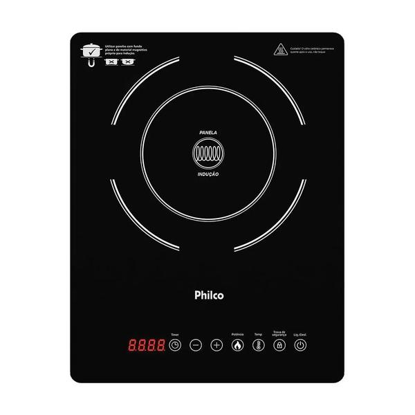 Imagem de Cooktop Portátil Por Indução Philco Pct12P Com 1 Boca Preto