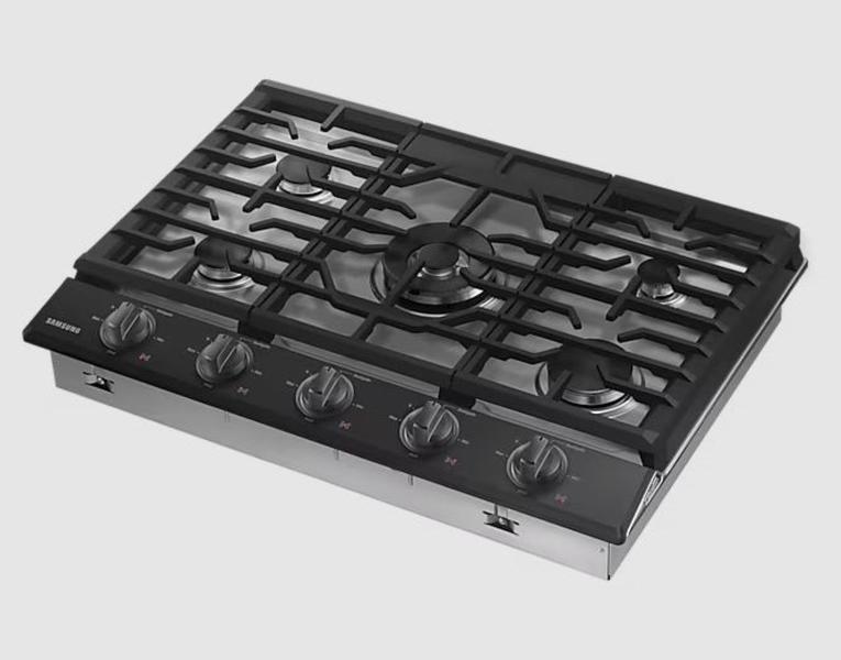 Imagem de Cooktop samsung 5 queimadores com wi-fi e dupla chama black 127v na30n6555tgaz