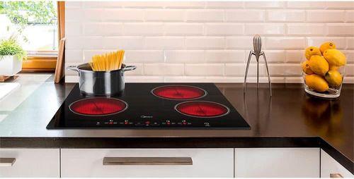 Imagem de Cooktop Vitrocerâmico 220v 4 Bocas Midea Deslig Automático