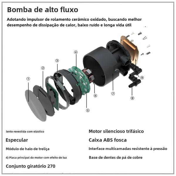 Imagem de Cooler de CPU ARGB 120mm com Dissipador de Calor - Compatível com LGA 2011 V3