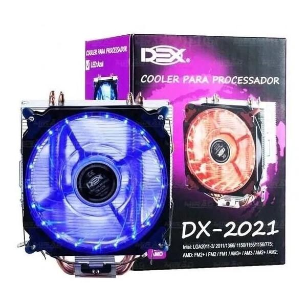 Imagem de Cooler Fan Cpu Dex Dx-2021 Led Para Intel E Amd