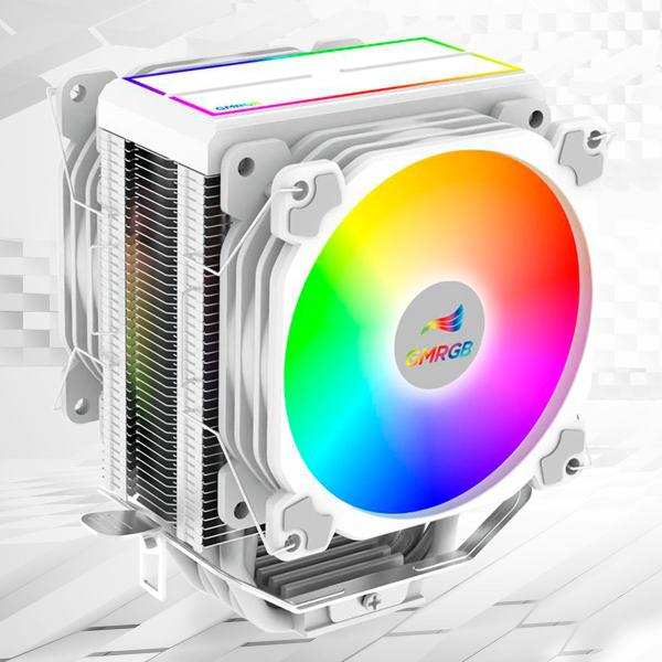 Imagem de Cooler Fan Duplo Para Processador INTEL/AMD Dissipador 6 tubos Cobre LED GMRGB CPU PC GAMER GABINETE