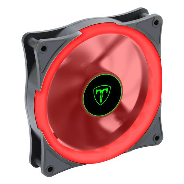 Imagem de Cooler fan led 120mm vermelho t-dagger tgf200 ventoinha pc