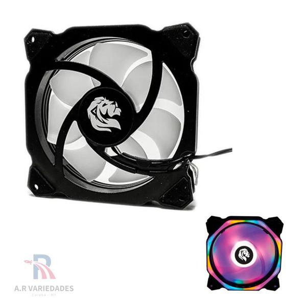 Imagem de Cooler Fan Led Rgb Gamer Hayom 120mm Gabinete  Para Pc