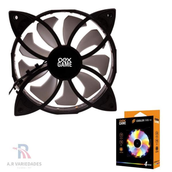 Imagem de Cooler Fan Oex Game F30 16 Led Colorido 12cm Para Pc