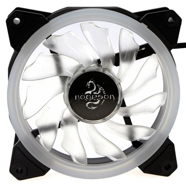 Imagem de Cooler Fan Para Gabinete Led Verde 120x120mm Ventoinha Pc Gamer 1200 Rpm Silencioso 12V Hoopson CL-120D