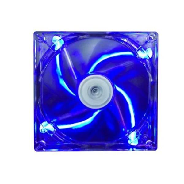 Imagem de Cooler fan ventoinha 140mm transparente acrílico com iluminação led cores dex