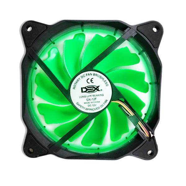 Imagem de Cooler Fan Ventoinha Para Gabinete 120mm X 120mm 12v Color + Nf-e Dex  DX-12F Alta Performance Longa Durabilidade