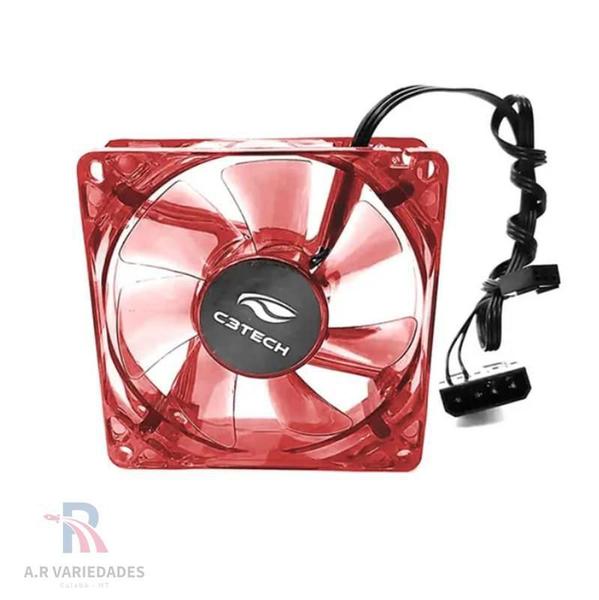 Imagem de Cooler Gamer Fan F7-L50Rd Storm 8Cm Led C3Tech