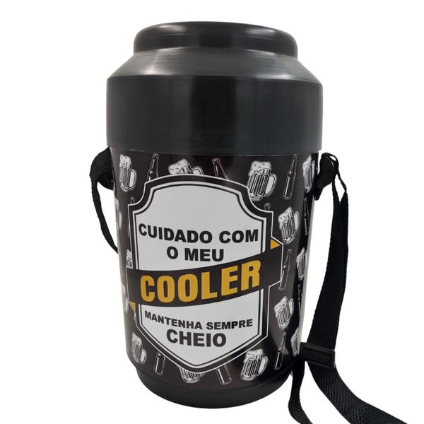 Imagem de Cooler Lata Cerveja Caixa Térmica Redondo 12 Latas Pequeno